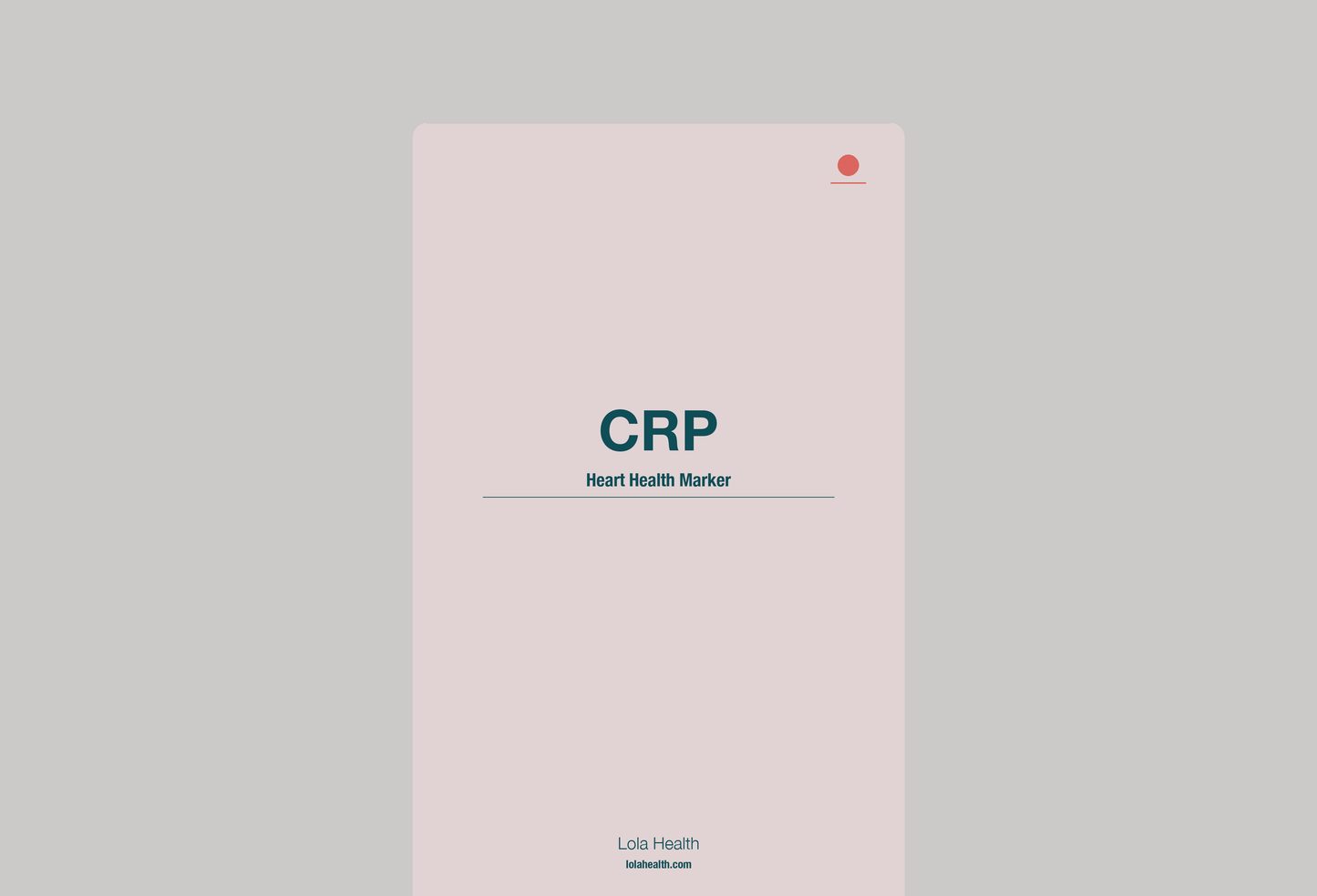 CRP - Lola Health