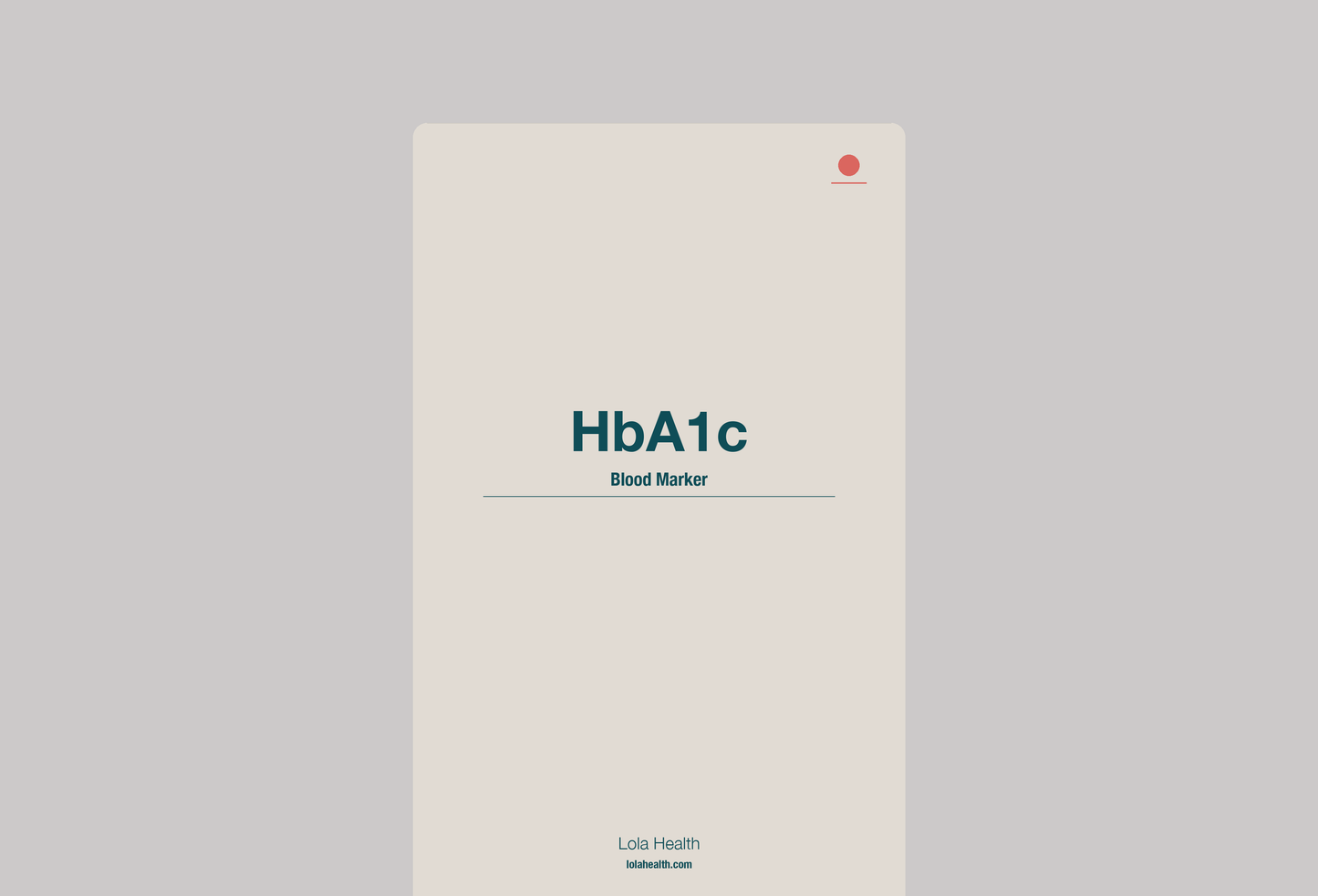 HbA1c - Lola Health