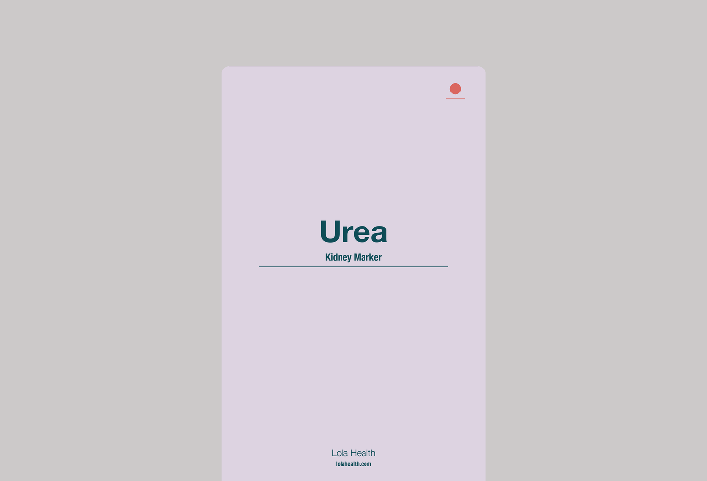 Urea - Lola Health