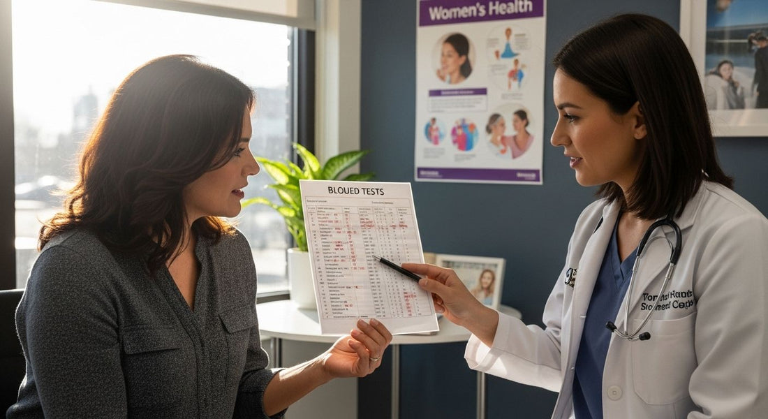 women's health blood test consultation