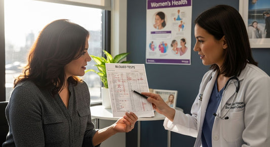 women's health blood test consultation