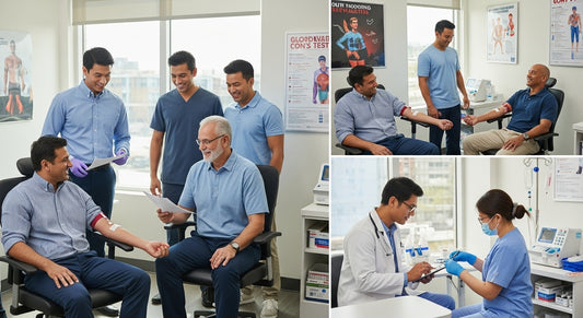 men blood test clinic