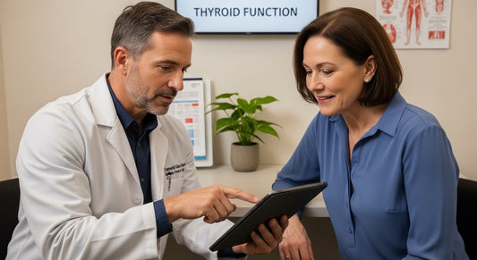 thyroid testing doctor patient