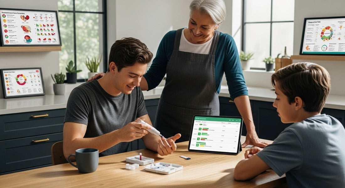 home blood testing, family health, personal health monitoring