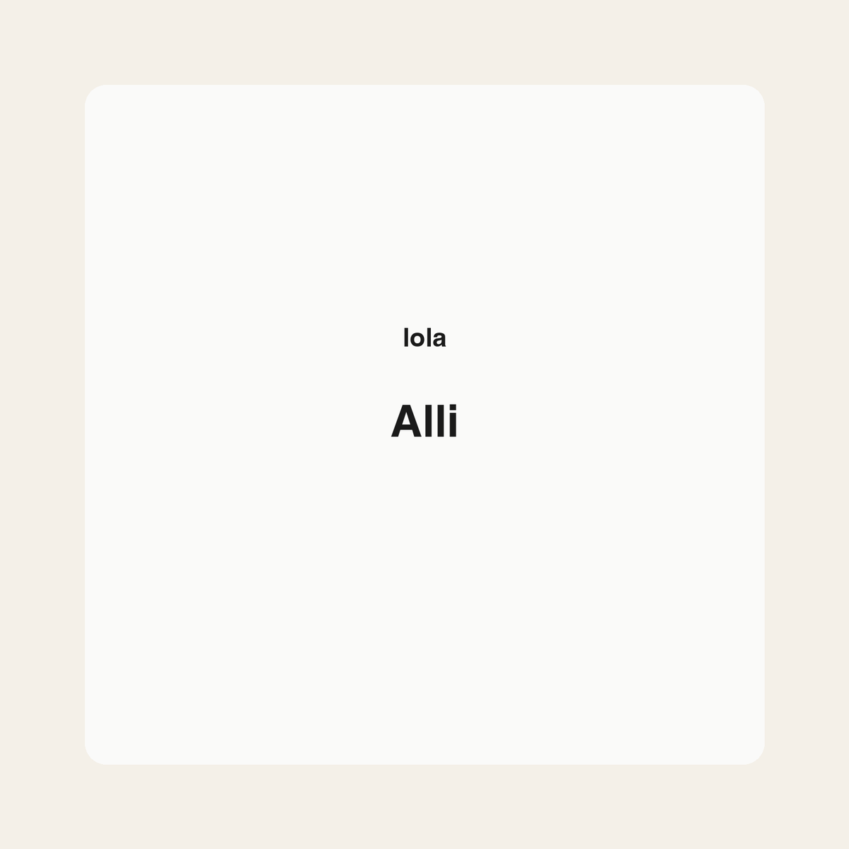 Alli