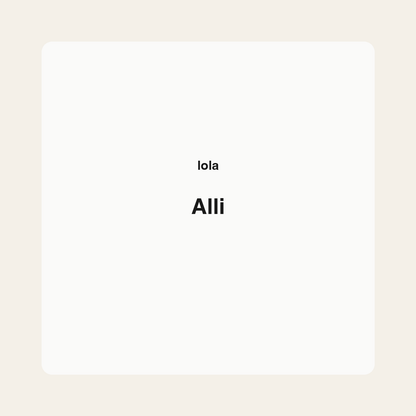 Alli