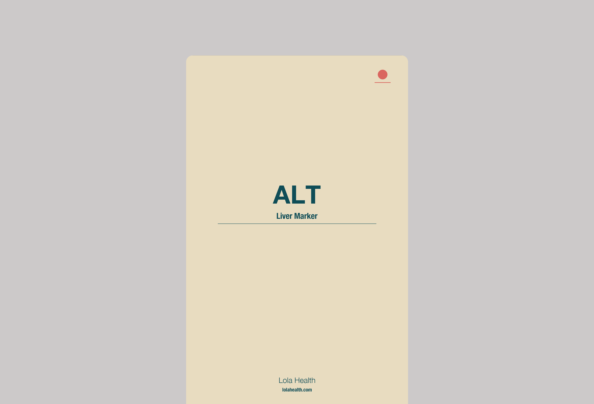 ALT - Alanine Aminotransferase - Lola Health