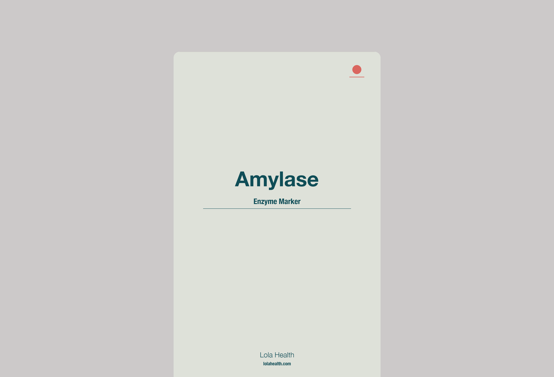 Amylase - Lola Health