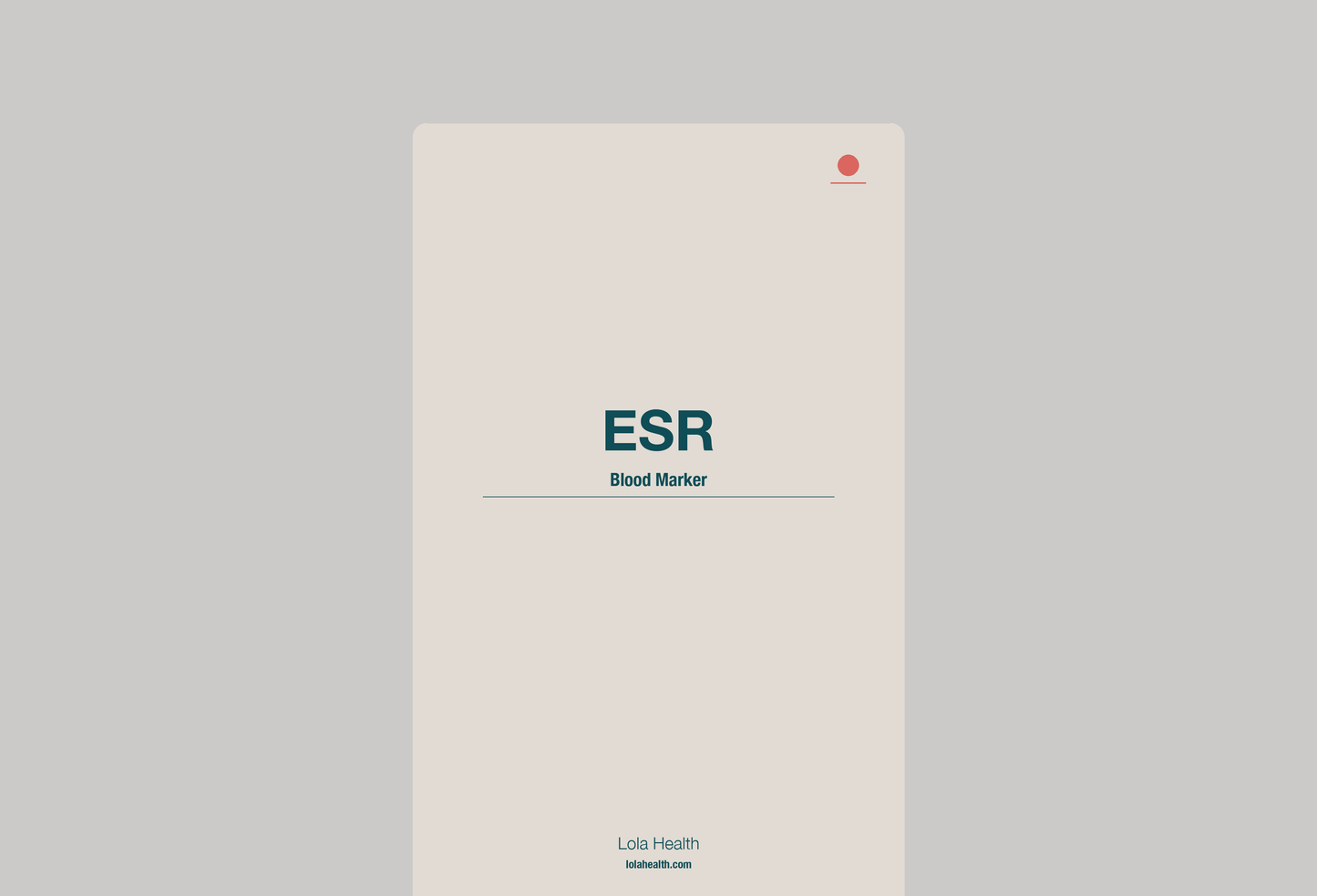 ESR - Lola Health