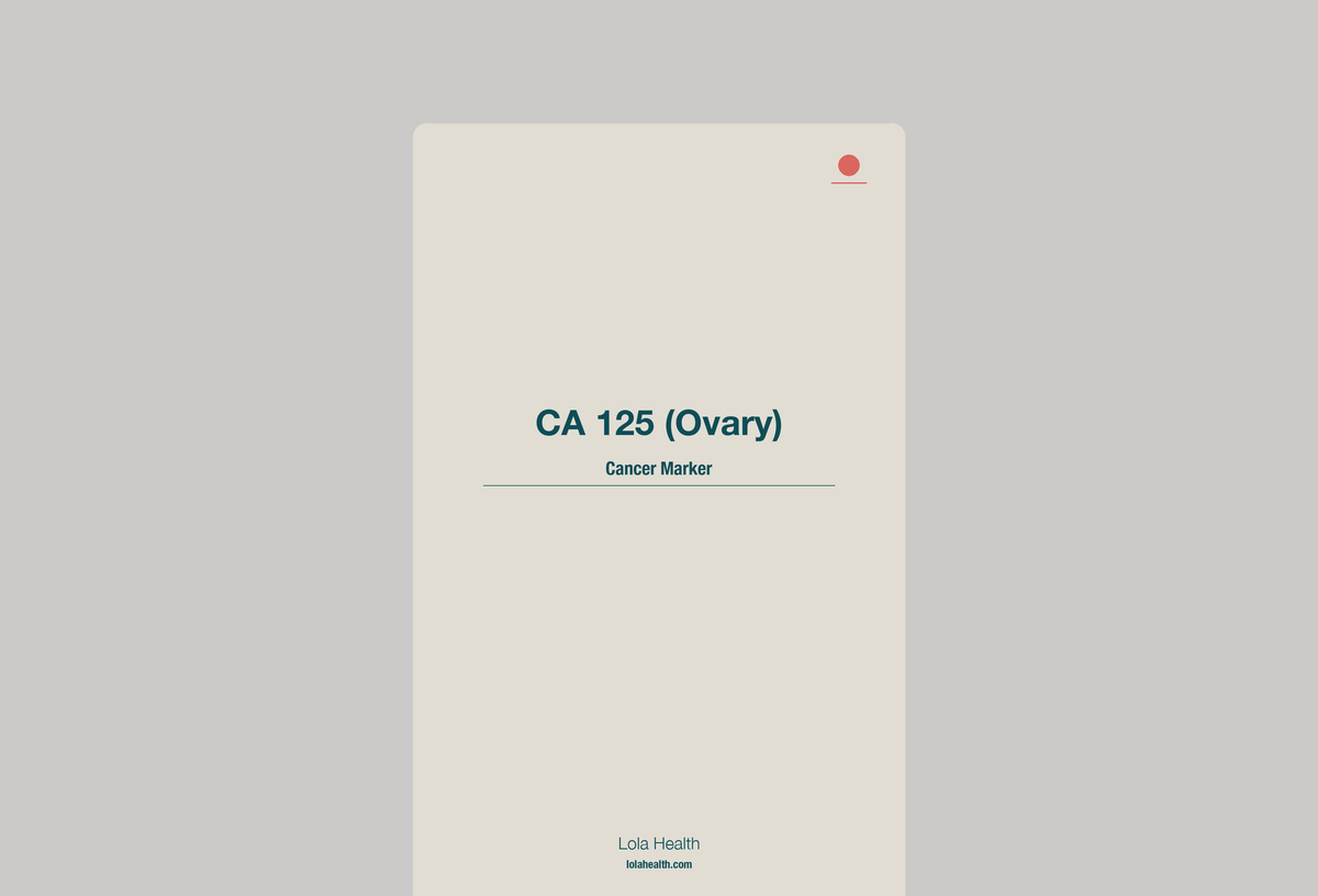 CA 125 (Ovary)