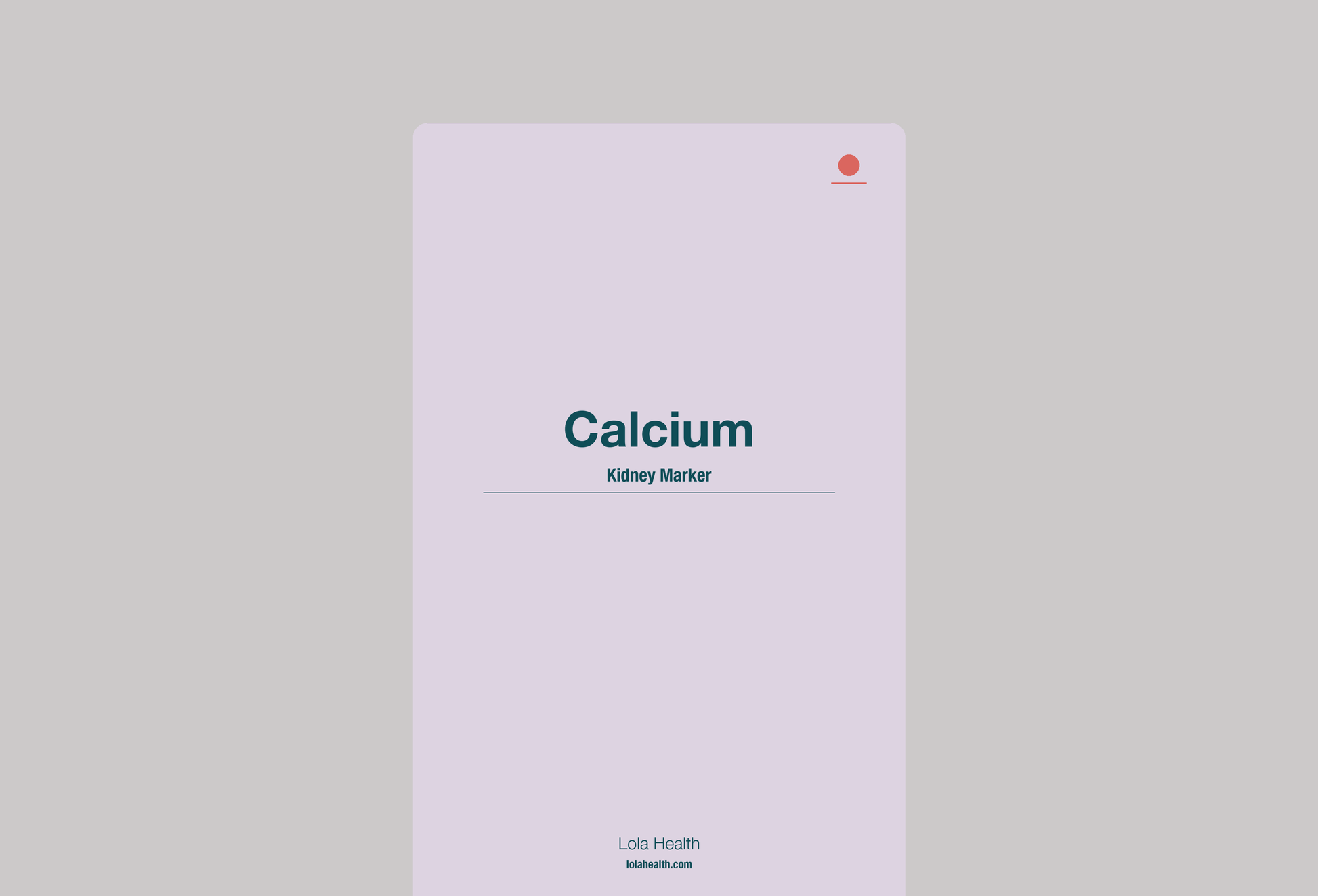 Calcium - Lola Health