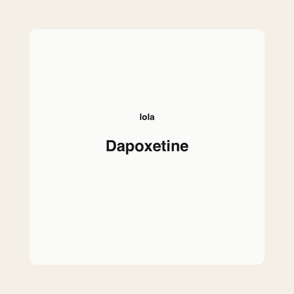 Dapoxetine