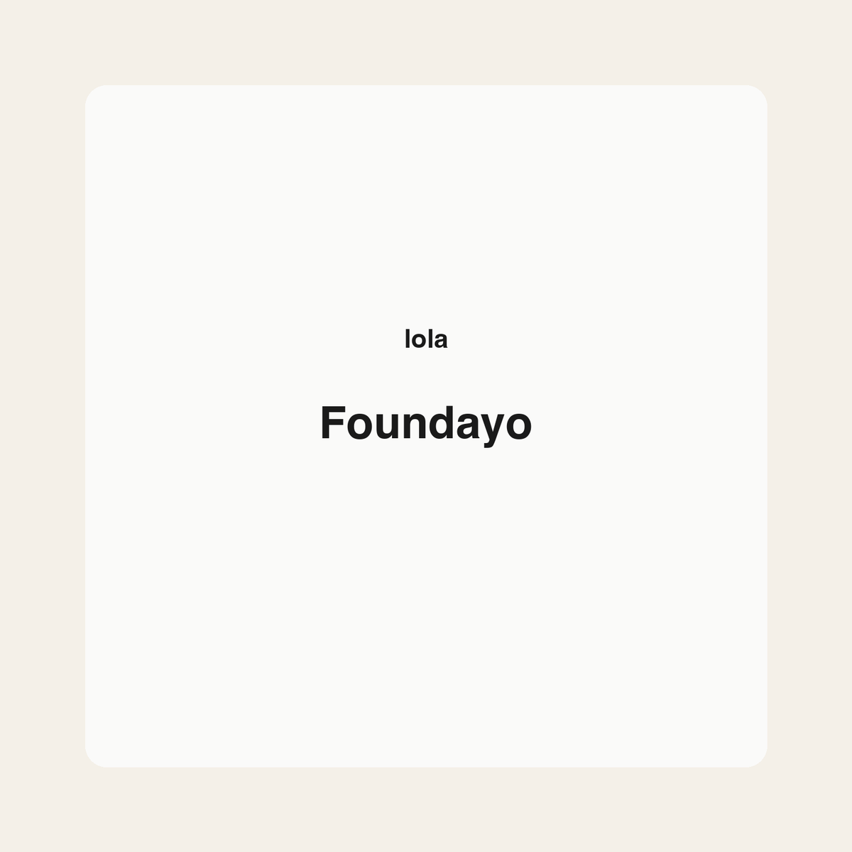 Foundayo