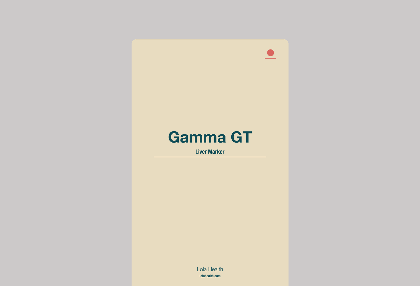Gamma GT - Lola Health