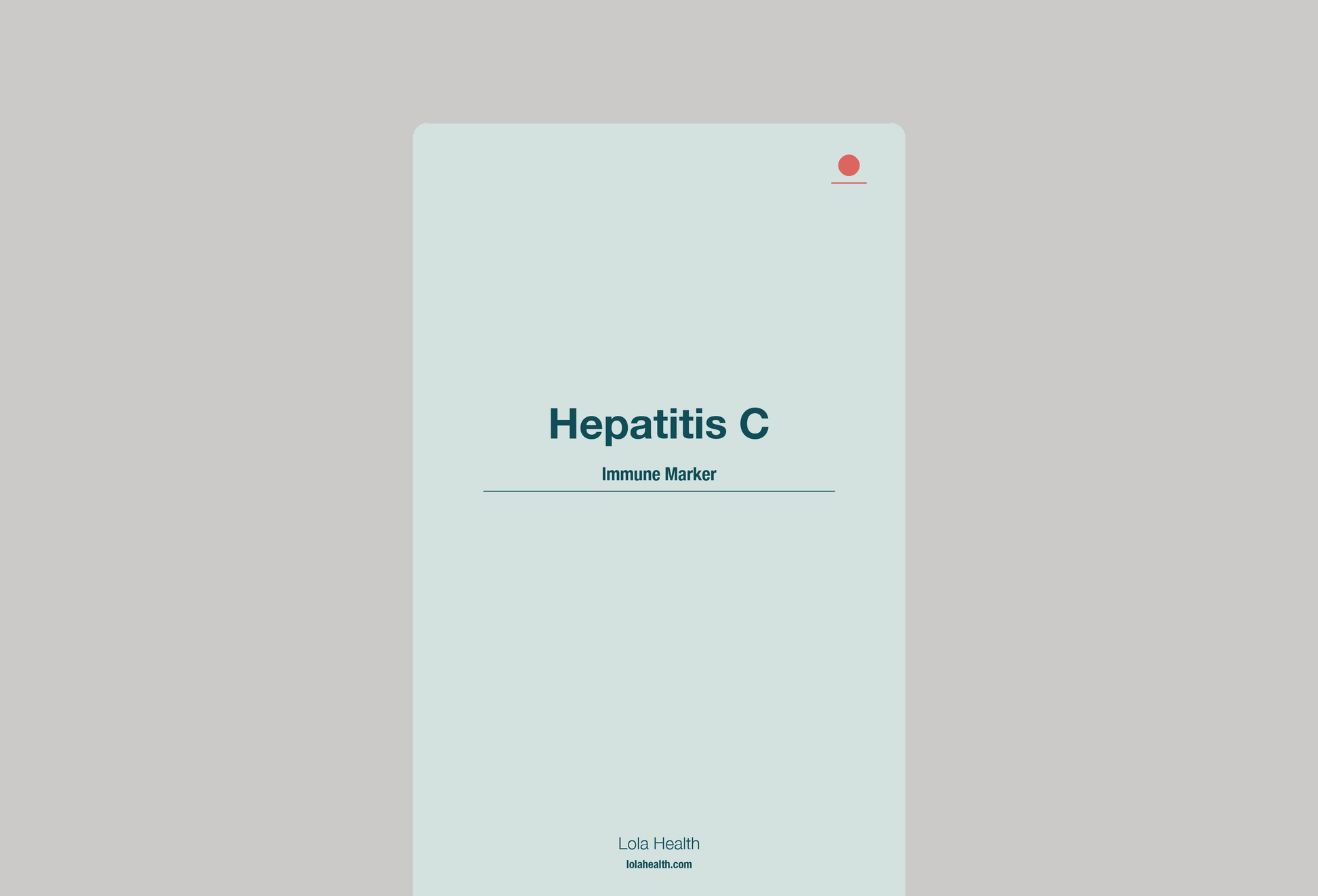 Hepatitis C - Lola Health