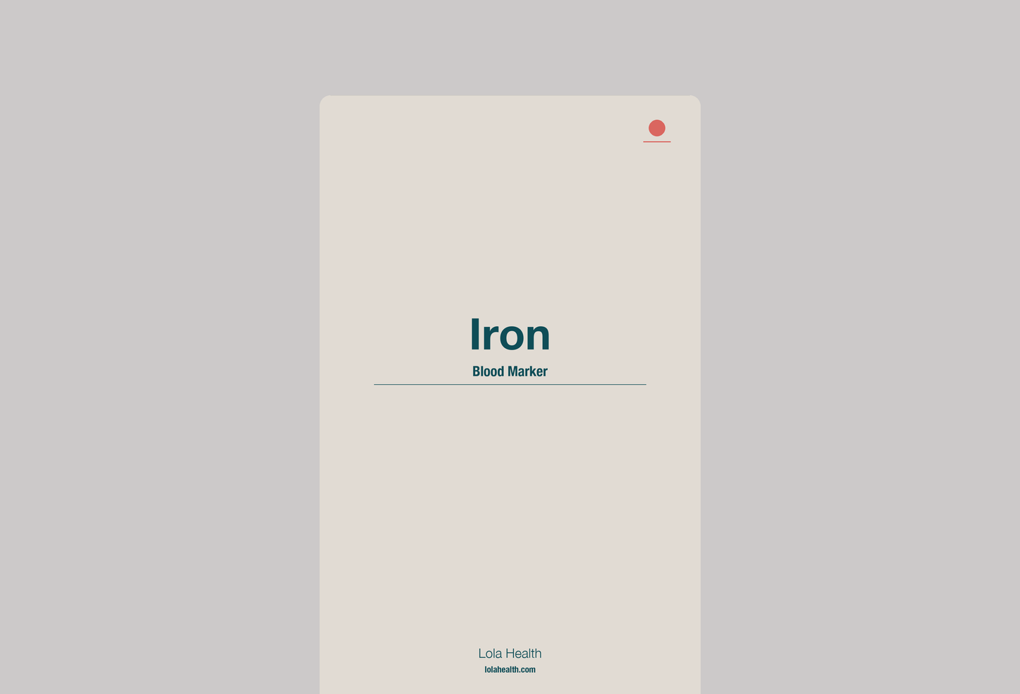Iron - Lola Health