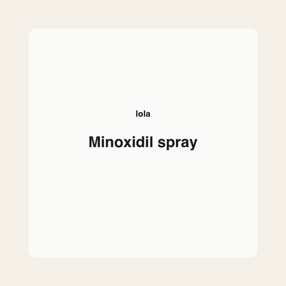 Minoxidil spray