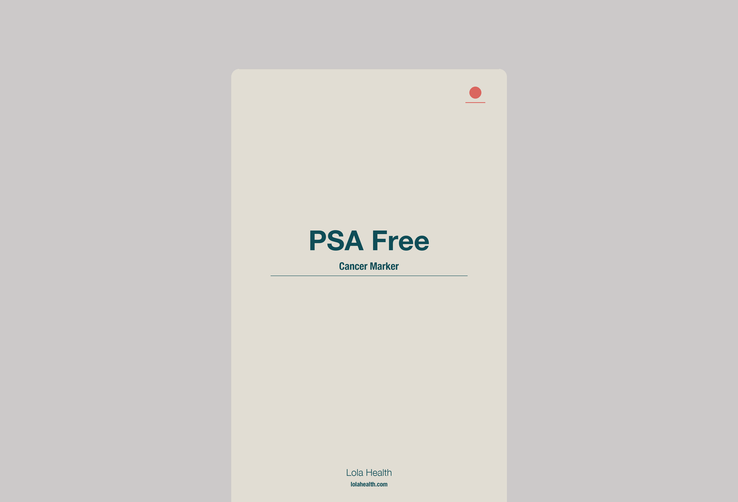 PSA Free - Lola Health