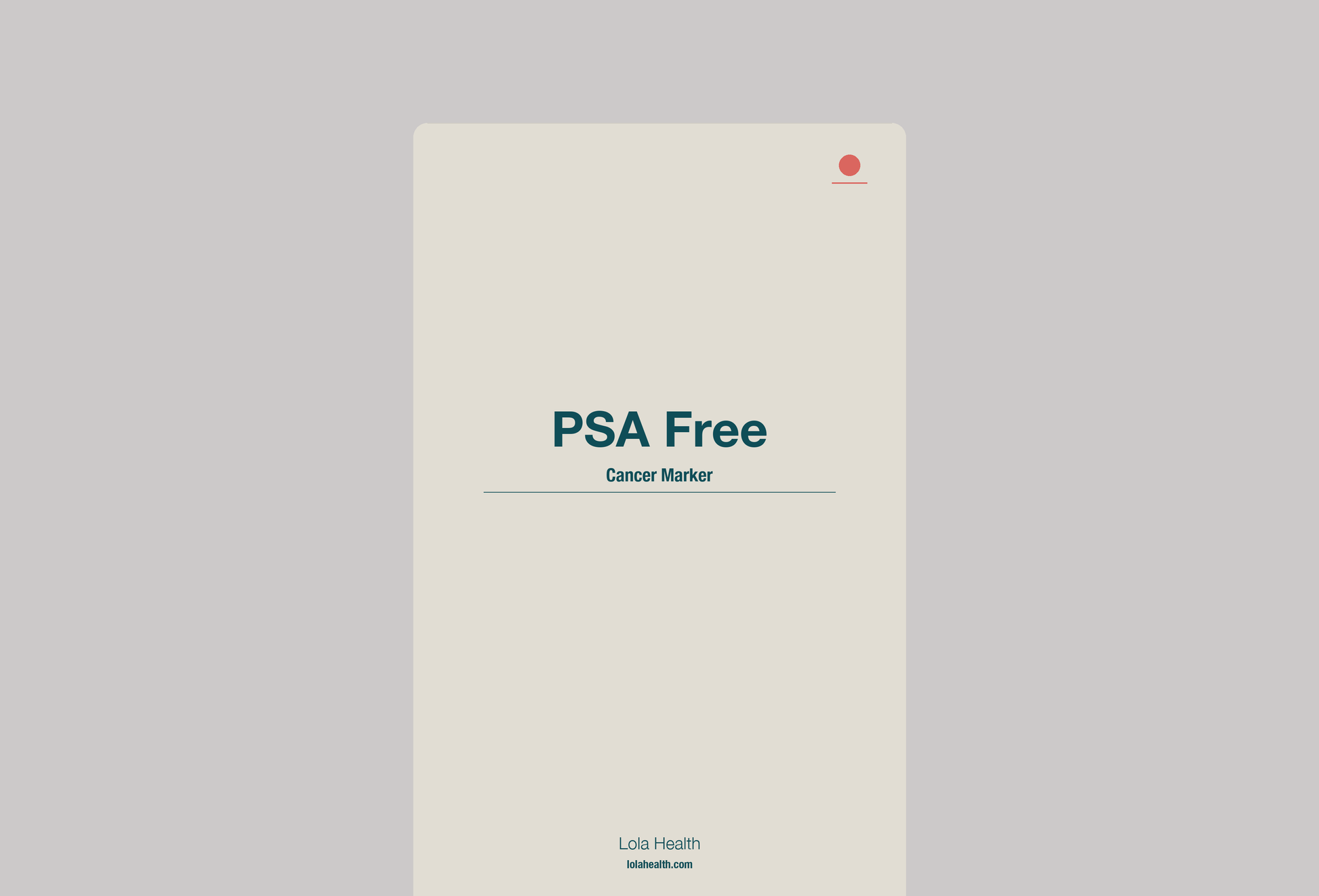 PSA Free - Lola Health