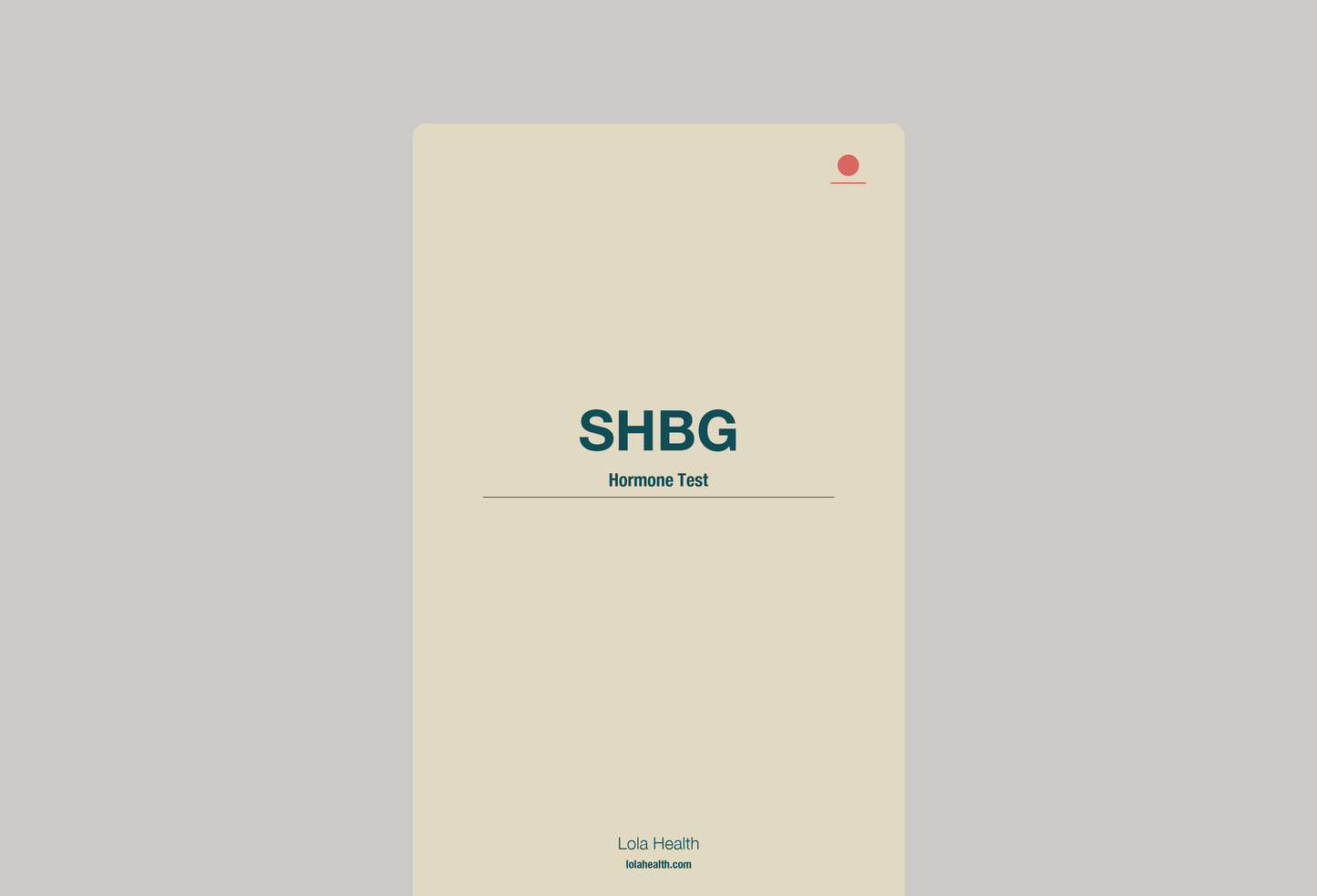 SHBG - Lola Health