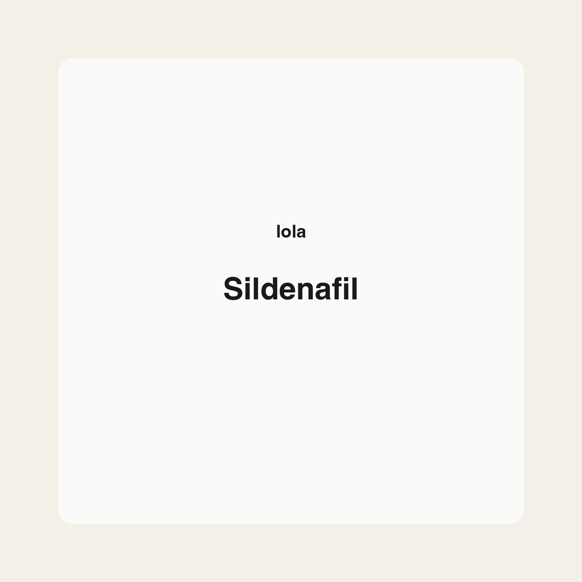 Sildenafil