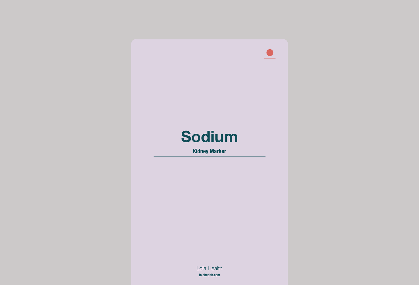 Sodium - Lola Health