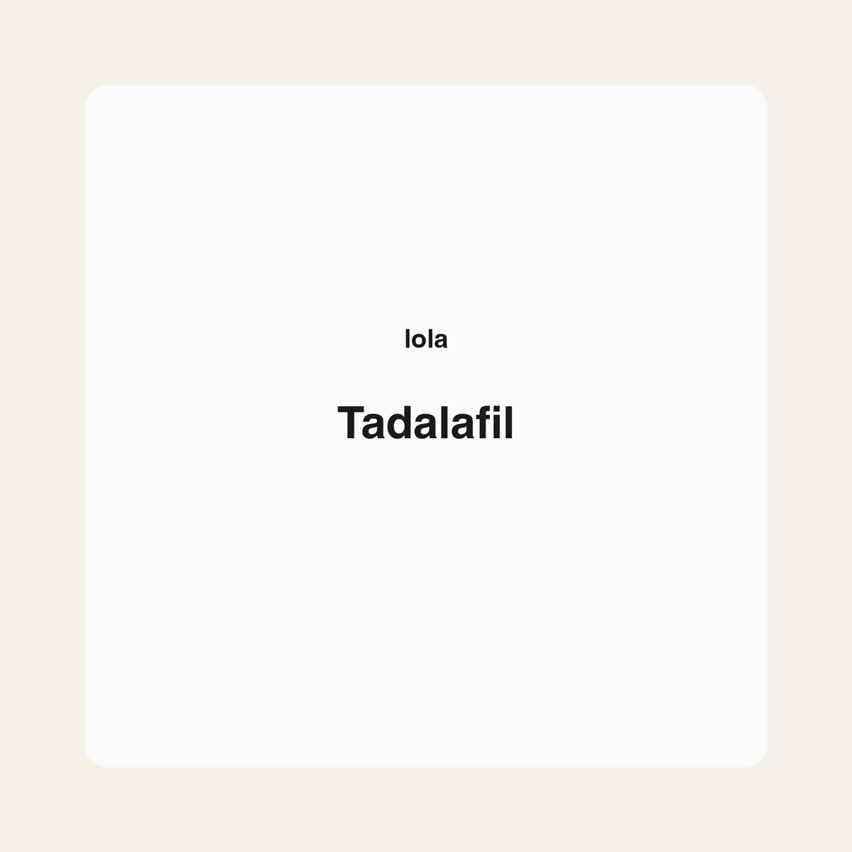 Tadalafil