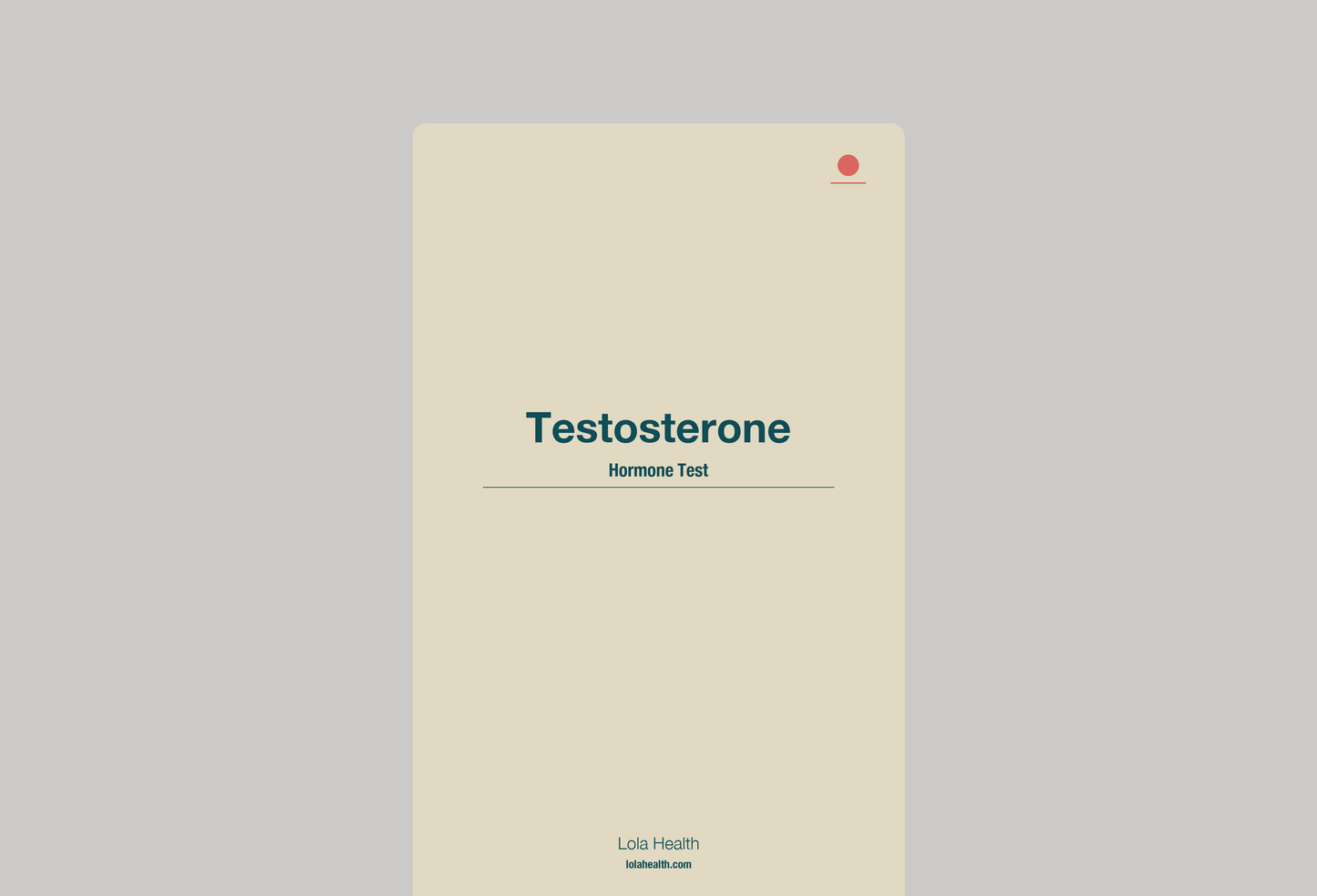 Testosterone - Lola Health