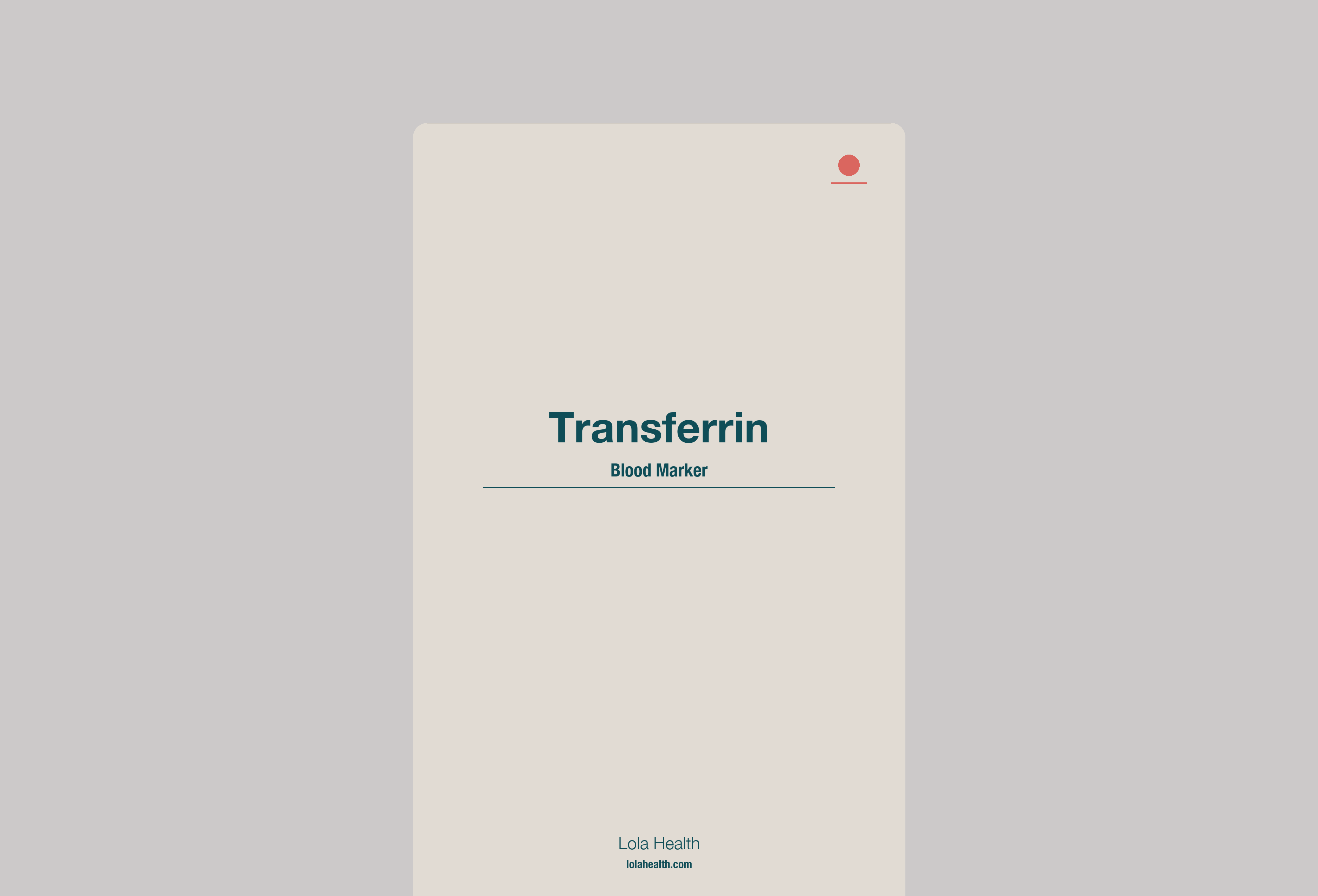 Transferrin – Lola Health