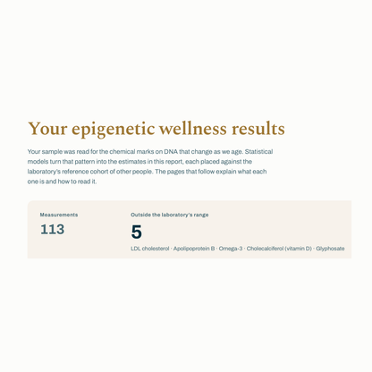 Lola TruHealth report: 113 measurements with 5 outside the laboratory range - Lola Health